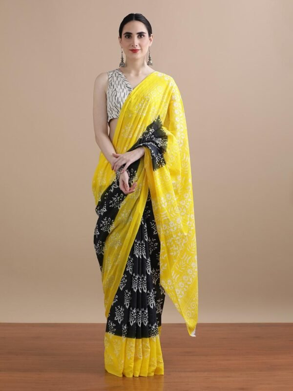 Mulmul cotton saree
