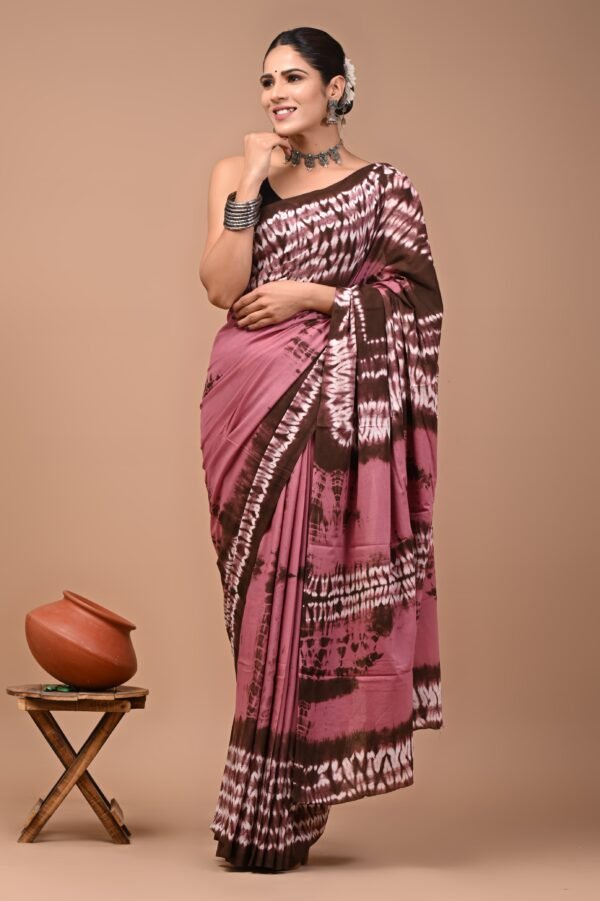 Mulmul cotton saree