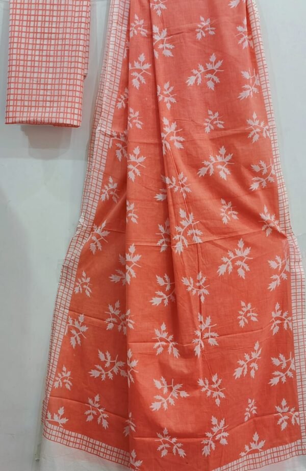 Mulmul cotton saree