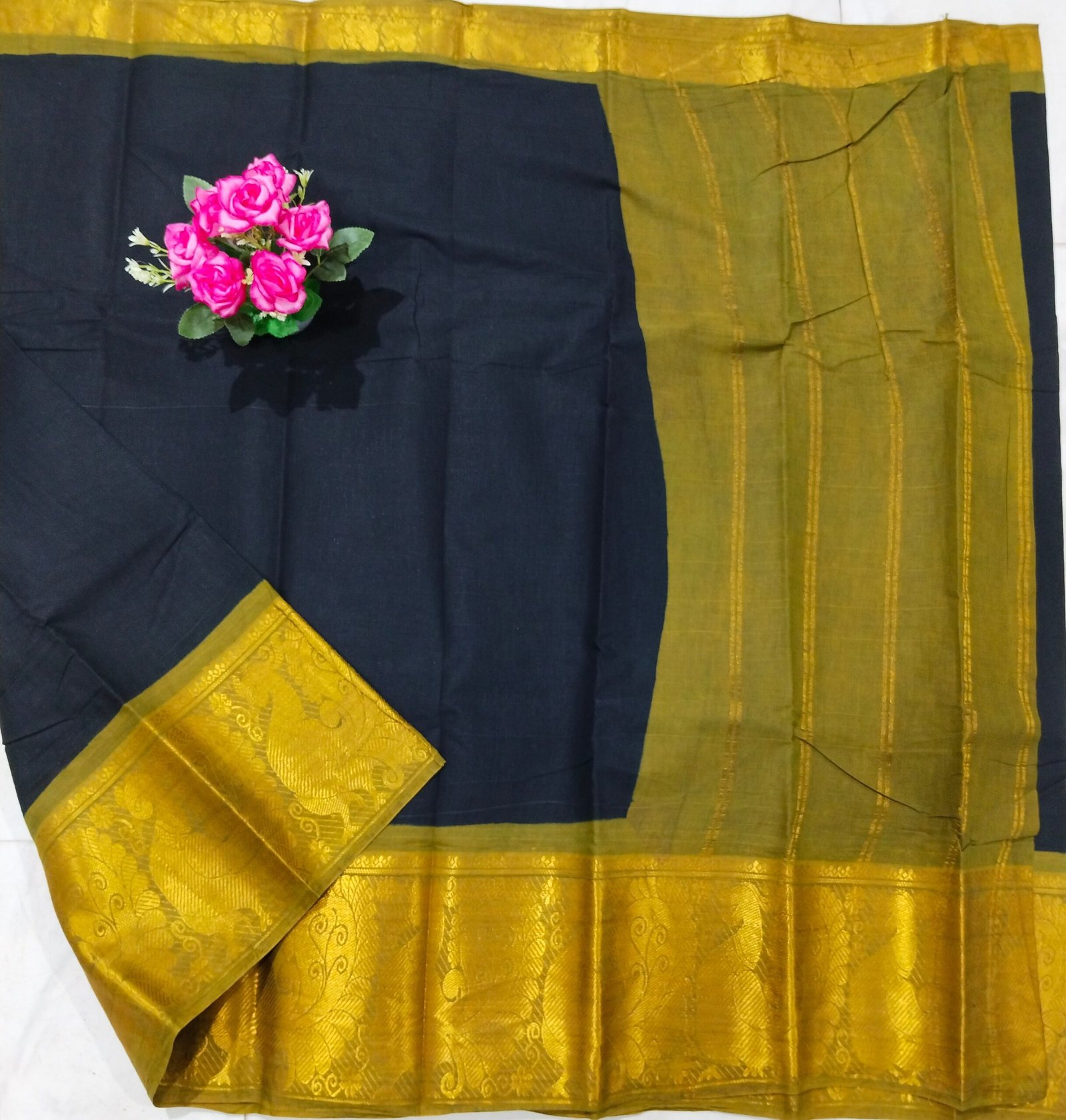 Mayuri Sungudi Cotton Saree – Without Blouse (100 Count)