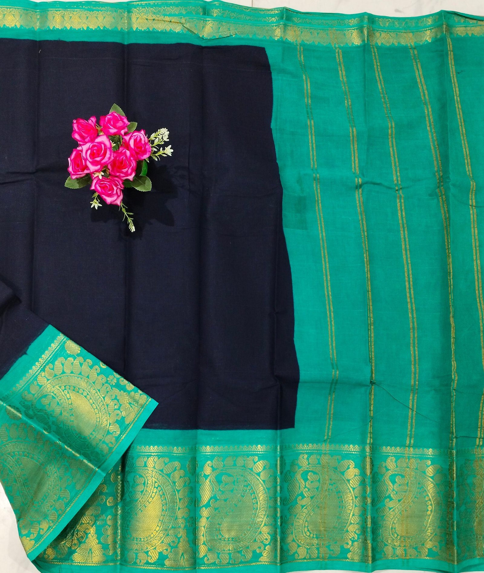 Mayuri Sungudi Cotton Saree – Without Blouse (100 Count)