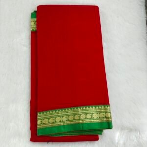 Narayanan Pet Mercerised Cotton Saree with Small Border