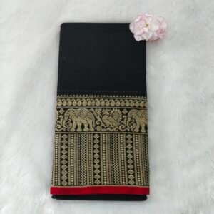 Narayanan Pet Cotton Saree – Lavanya Type Border (With Running Blouse)