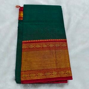 Narayanpet Cotton Saree – Nandini Type (With Running Blouse, Line Pallu)