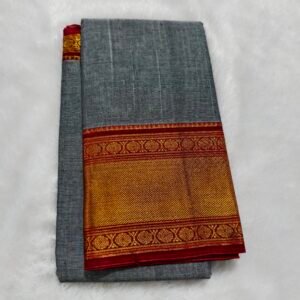 Narayanpet Cotton Saree – Nandini Type (With Running Blouse, Line Pallu)