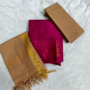 Traditional Sungudi cotton salwar material with 2.45m top, 2m bottom, and 2.30m dupatta—soft, breathable, and perfect for comfortable daily wear