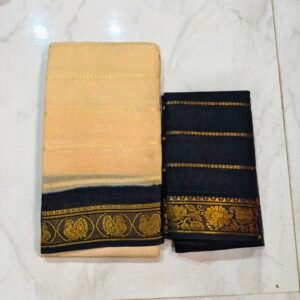 Velthari Sungudi Cotton Saree – 120 Count (With Contrast Blouse)