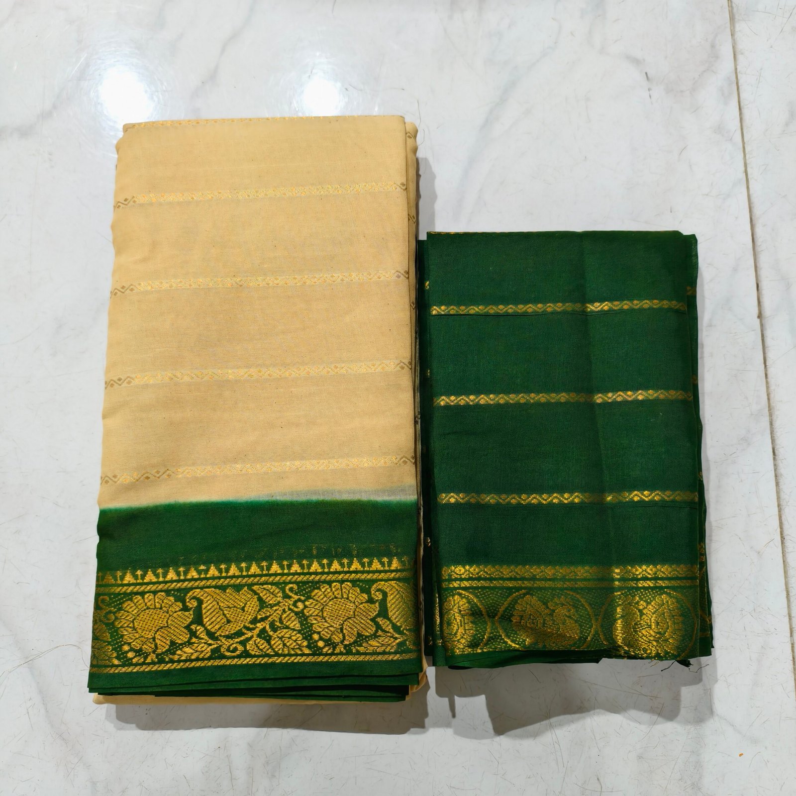 Premium Velthari Sungudi cotton saree made from 120 count soft cotton, featuring a contrast blouse — lightweight, elegant, and perfect for everyday and festive wear.