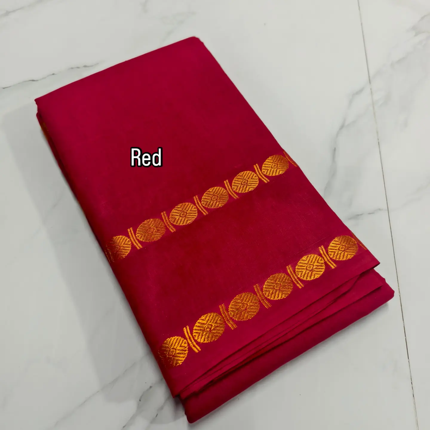 Dollar Pet Sungudi Cotton Saree – 120 Count (With Running Blouse)
